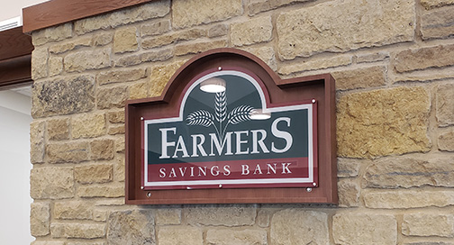 Farmers Bank Wall Sign by BPI Color