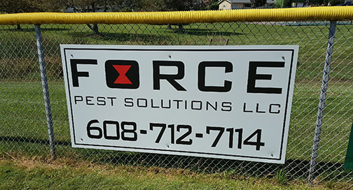Force Pest Control Sign
