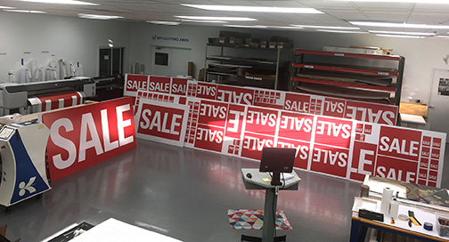 SALE Signs in Production W