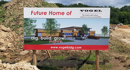 Vogel Construction Site Sign