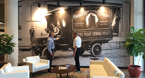 Coakley Brothers Vintage Lobby Mural. by BPI Color