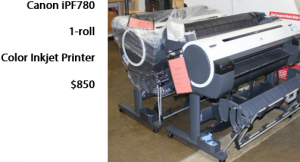 Easy to use. Color plotter. Single roll.