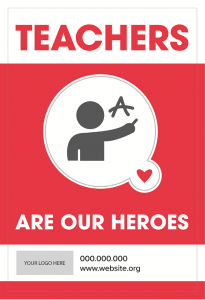 Hero Signage for Teachers