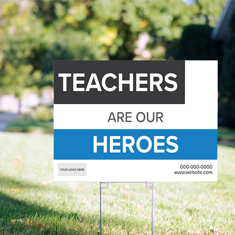 Supporting Heros Signs - Boxy Theme