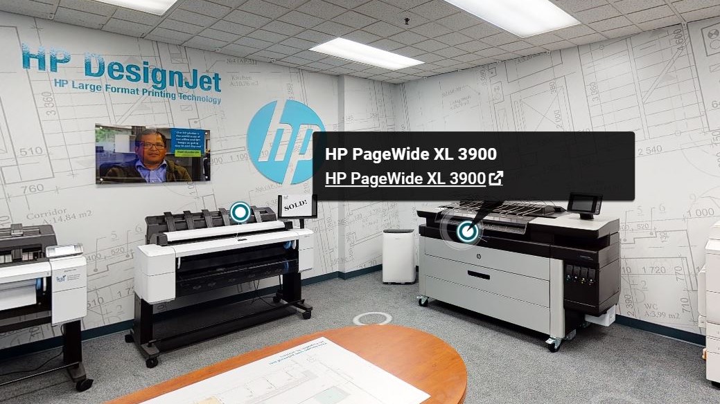 3D Scanning HP PageWide Demo Room