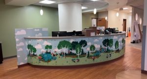 welcome desk graphics