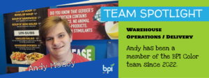 BPI Color team member Andy McCoy