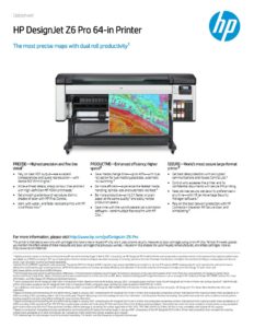 HP DesignJet Z6 PRO 64" Printer