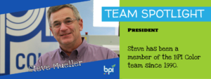 BPI Color team member Steve Mueller
