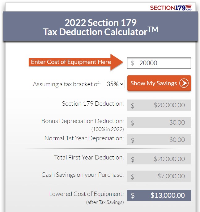 Section 179 Tax 2022