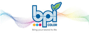 BPI Logo over a wave of rainbow colors